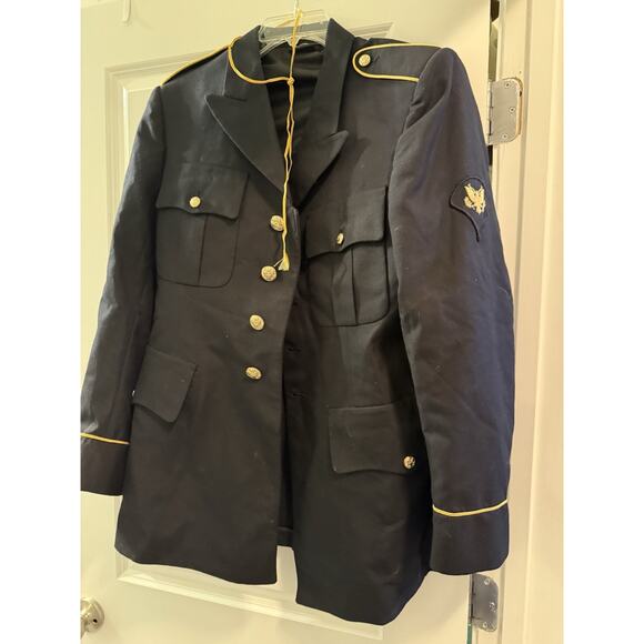 Army Service Uniform Enlisted Men's Coat Size 39RC ASU Dress Blues Used - Picture 6 of 10